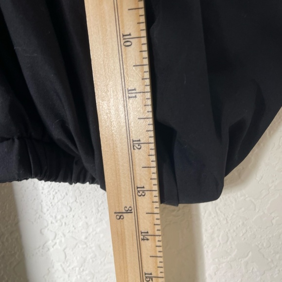 Ulla Johnson Puff Sleeve Top Size Small Black 1/4 Snaps Ribbed body - Picture 7 of 10